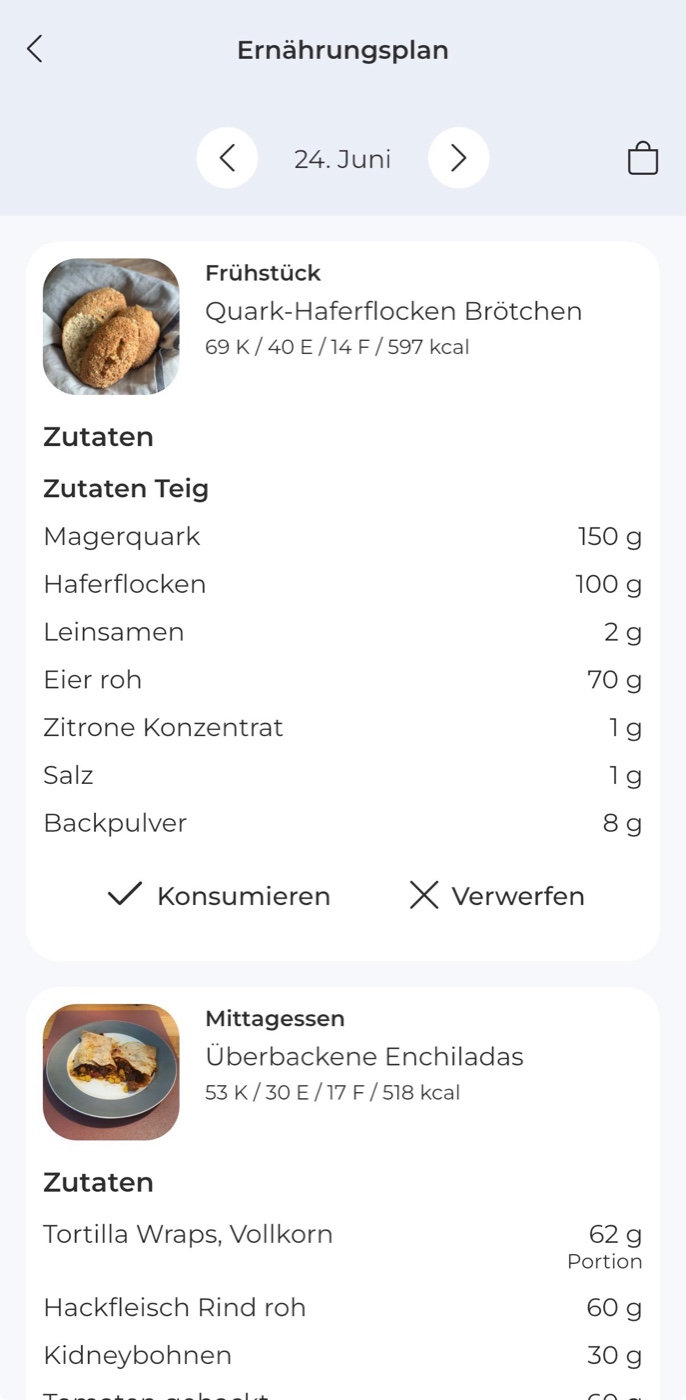 Nutrilize – Ernährungsplan